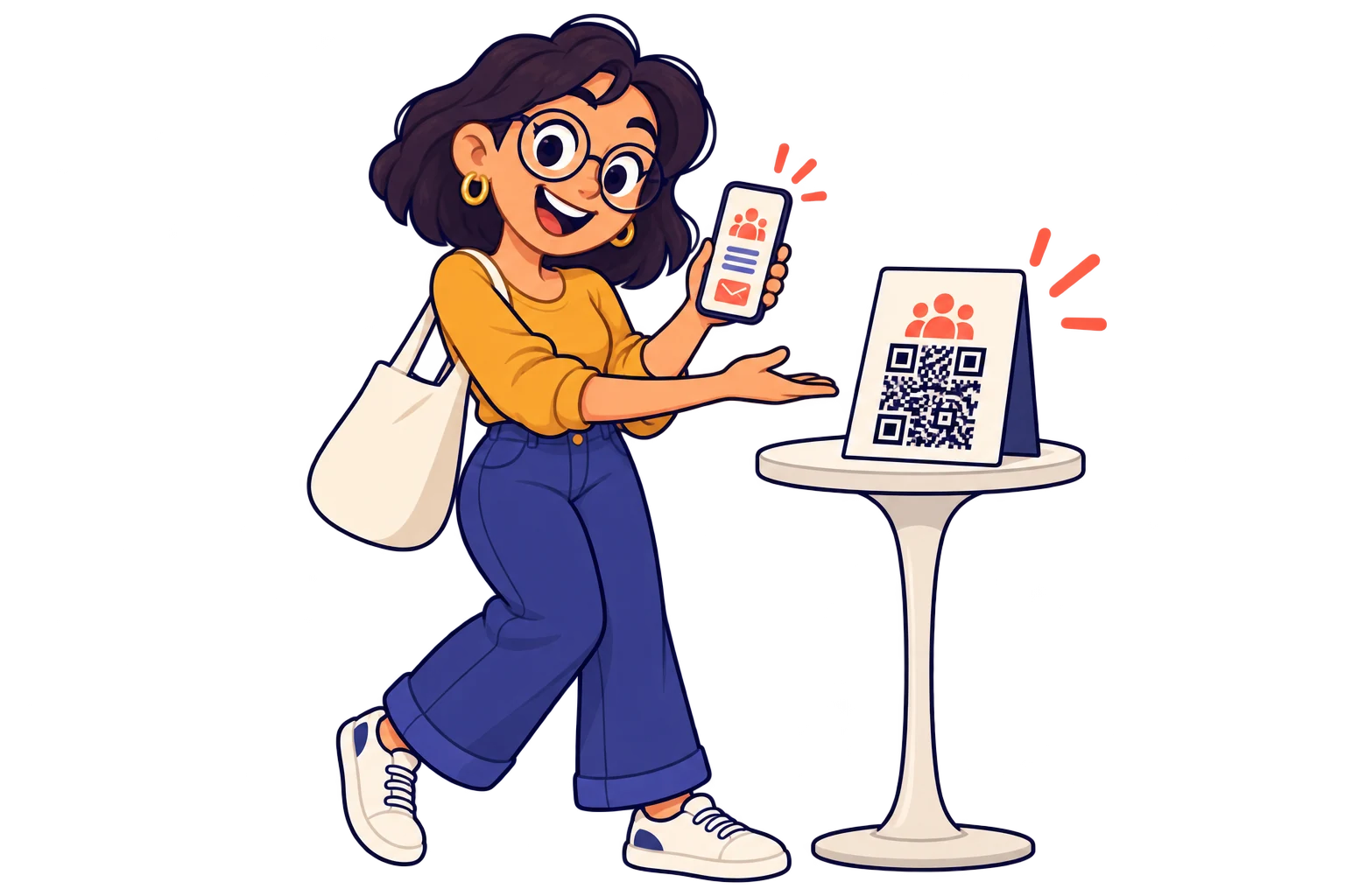 At stands. Connect catalogues, demonstrations and your enquiry channel while visitors explore.