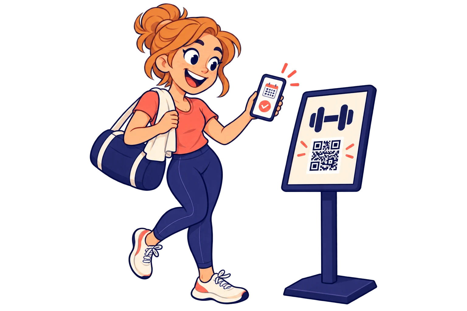 Em cada sala. Conecte horários atualizados e seu serviço externo de reservas de aulas para facilitar o planejamento.