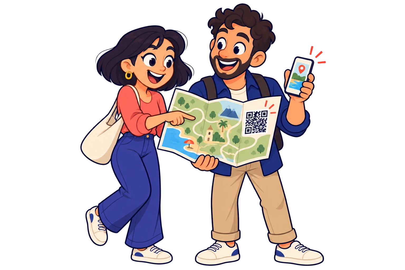 En la tarjeta de bienvenida. Compartí mapas, excursiones y recomendaciones locales para ayudar a planificar el día.