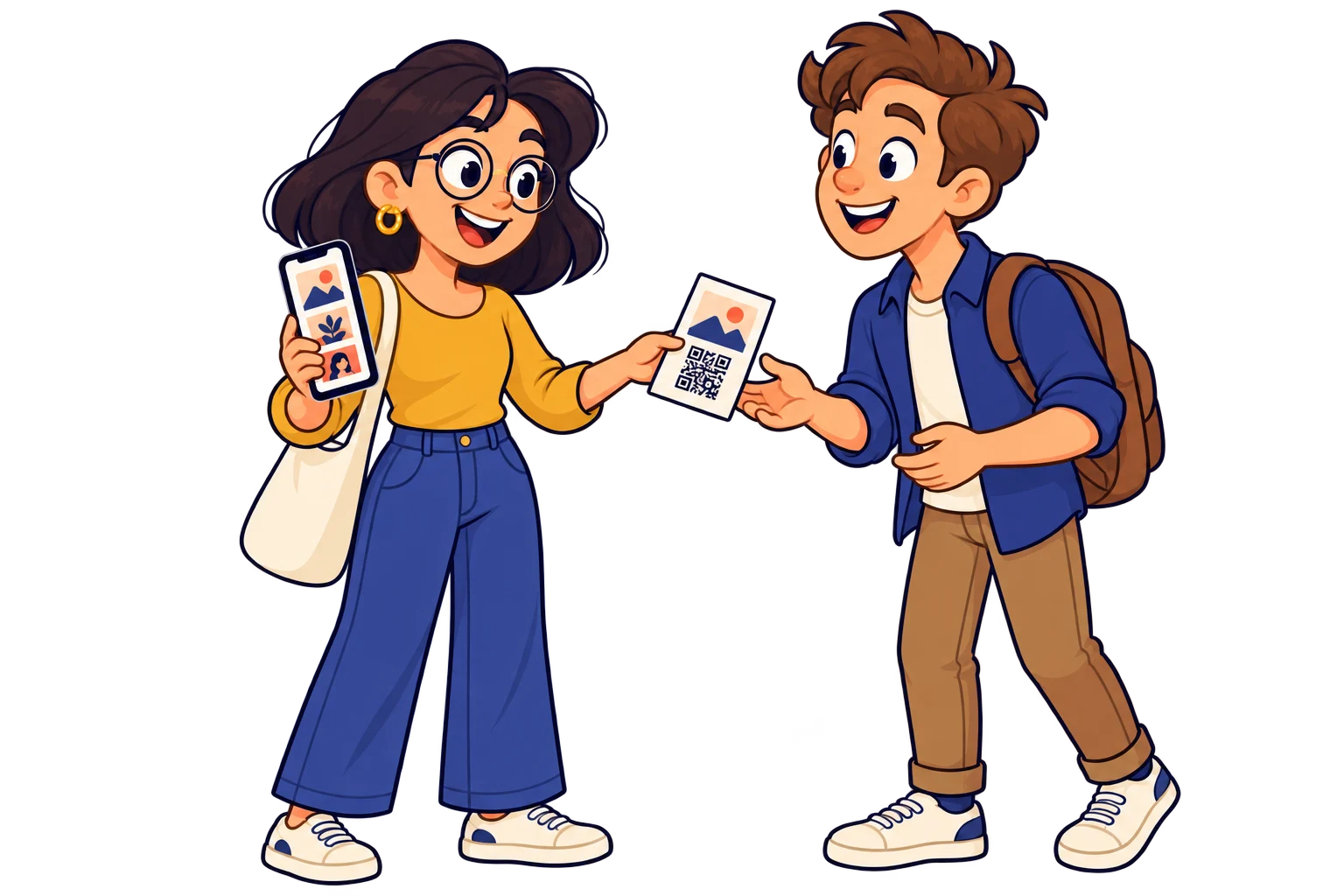 En material promocional. Creá una página de presentación con tus trabajos y contactos, incluso sin tener web propia.