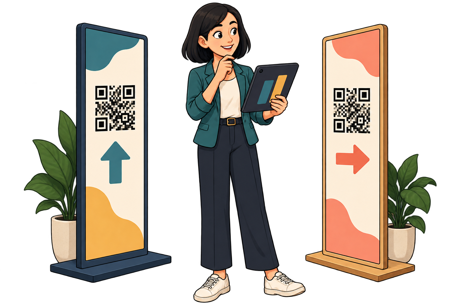 Across event entrances. Use a SmartLink per entrance or information point. Compare scans to improve sign placement for the next edition, alongside attendance and staff observations.