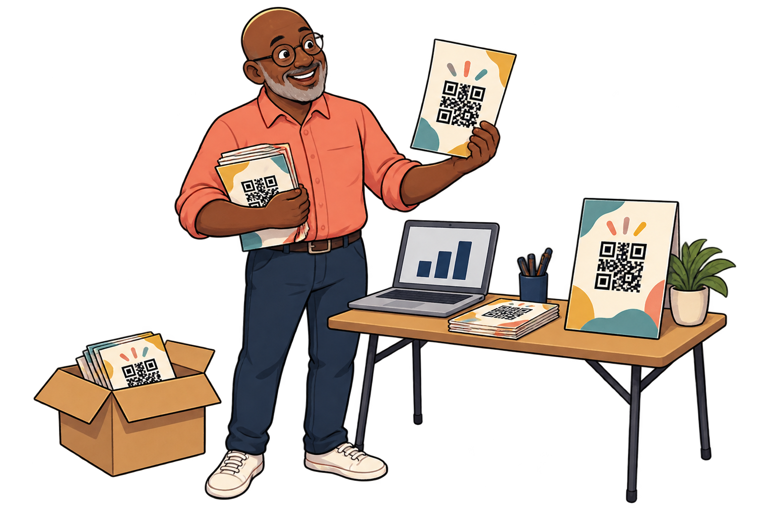 On promotion materials. Assign different SmartLinks to posters, flyers and partner materials. Compare scans over the campaign period to decide where to put the next distribution effort.