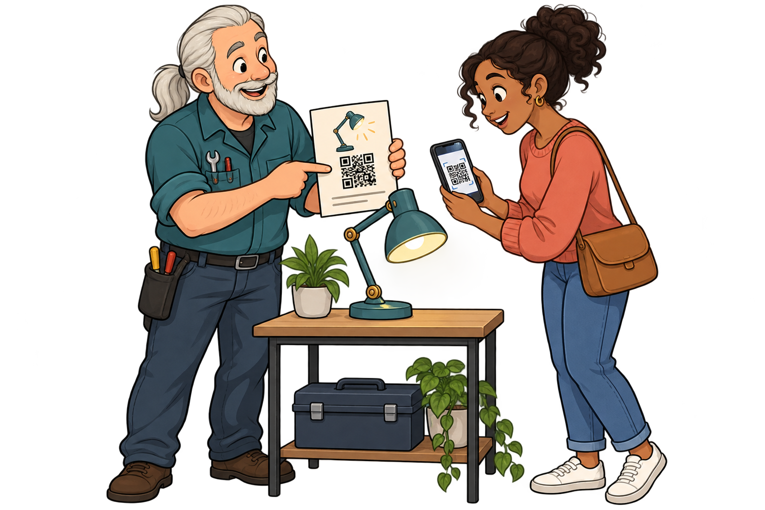 En instrucciones de mantenimiento. Poné un QR en la hoja de entrega hacia cuidados o un tutorial. Actualizá el destino si cambian las indicaciones y compará escaneos por servicio para mejorar las guías más consultadas.